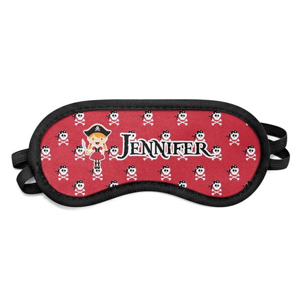 Custom Girl's Pirate & Dots Sleeping Eye Mask (Personalized)