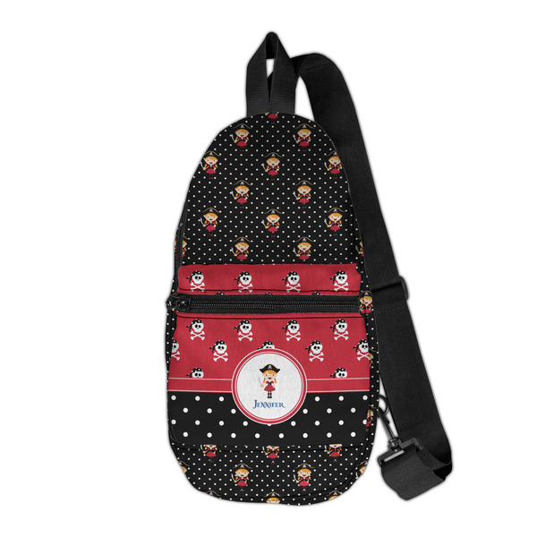 Custom Girl's Pirate & Dots Sling Bag (Personalized)
