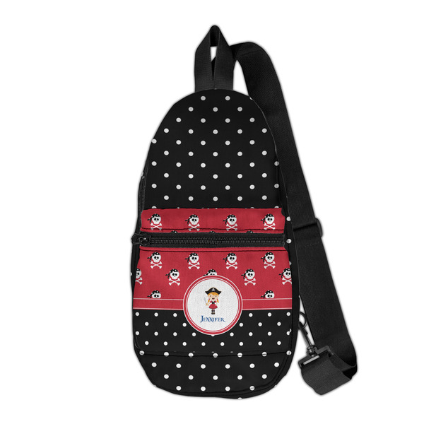 Custom Girl's Pirate & Dots Sling Bag (Personalized)