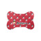 Girl's Pirate & Dots Bone Shaped Dog Food Mat (Small) (Personalized)