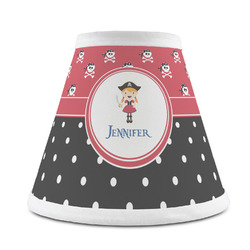 Girl's Pirate & Dots Chandelier Lamp Shade (Personalized)