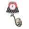 Girl's Pirate & Dots Small Chandelier Lamp - LIFESTYLE (on wall lamp)