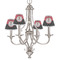 Girl's Pirate & Dots Small Chandelier Shade - LIFESTYLE (on chandelier)