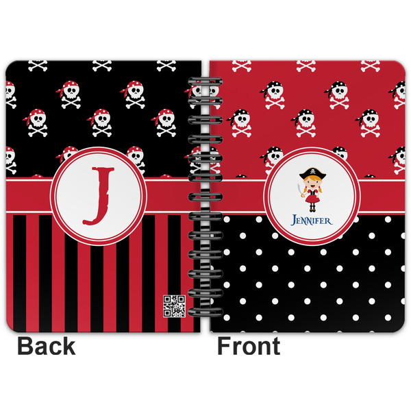 Girl's Pirate & Dots Spiral Journal 5 x 7 - Apvl