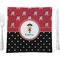 Girl's Pirate & Dots Square Dinner Plate