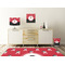 Girl's Pirate & Dots Square Wall Decal Wooden Desk