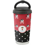 Girl's Pirate & Dots Stainless Steel Coffee Tumbler (Personalized)