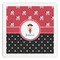Girl's Pirate & Dots Paper Dinner Napkin - Front View
