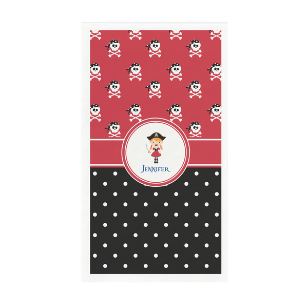 Custom Girl's Pirate & Dots Guest Towels - Full Color - Standard (Personalized)