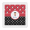Girl's Pirate & Dots Standard Decorative Napkin - Front View