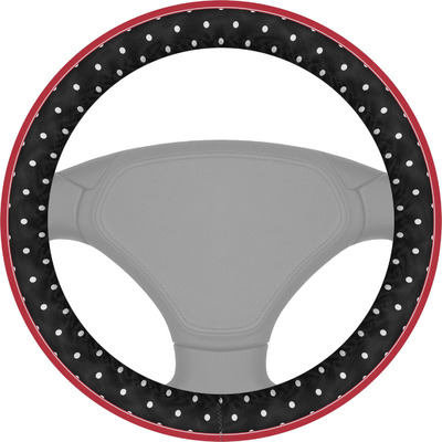 Girl's Pirate & Dots Steering Wheel Cover (Personalized)