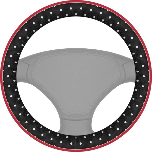 Custom Girl's Pirate & Dots Steering Wheel Cover