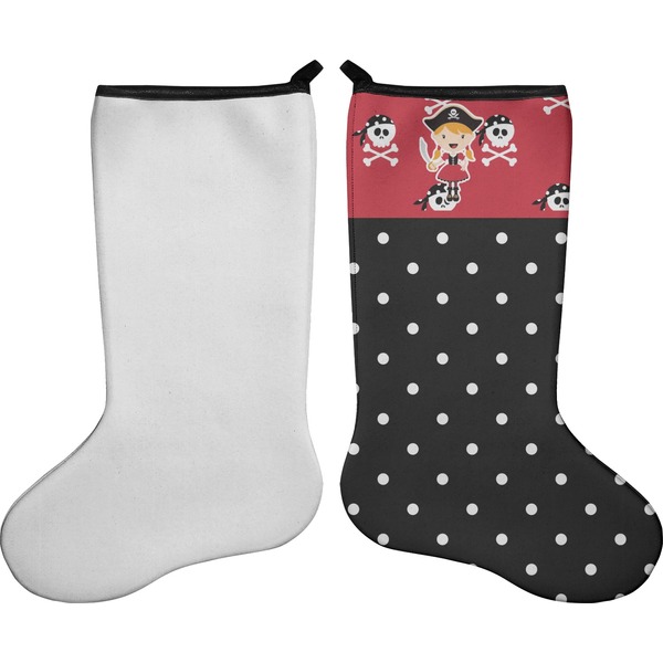 Girl's Pirate & Dots Stocking - Single-Sided - Approval