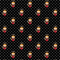 Girl's Pirate & Dots Fabric by the Yard - Spun Polyester Poplin