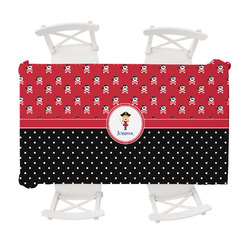 Girl's Pirate & Dots Tablecloth - 58"x102" (Personalized)
