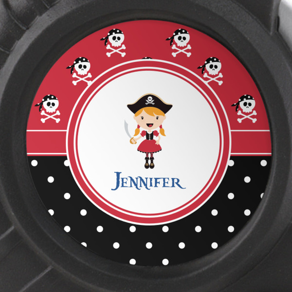 Girl's Pirate & Dots Tape Measure - 25ft - detail