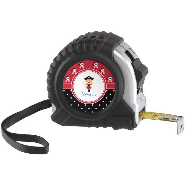 Custom Girl's Pirate & Dots Tape Measure (Personalized)