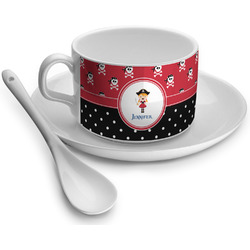 Girl's Pirate & Dots Tea Cup (Personalized)