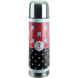 Girl's Pirate & Dots Stainless Steel Thermos (Personalized)