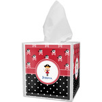 Girl's Pirate & Dots Tissue Box Cover (Personalized)
