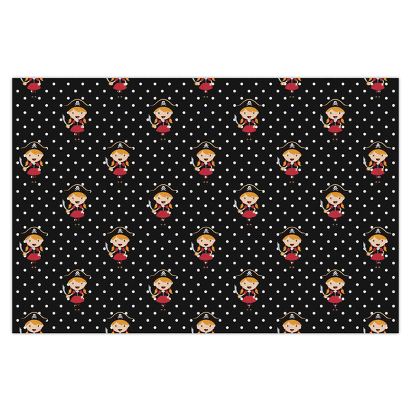 Custom Girl's Pirate & Dots Tissue Paper Sheets - X-Large - Heavyweight