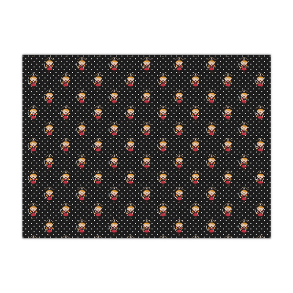 Custom Girl's Pirate & Dots Large Tissue Papers Sheets - Lightweight
