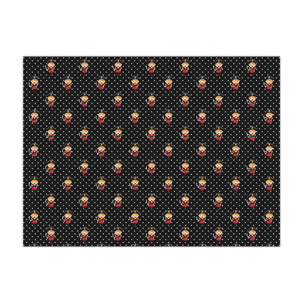 Custom Girl's Pirate & Dots Tissue Paper Sheets - Large - Lightweight