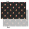 Girl's Pirate & Dots Tissue Paper - Lightweight - Small - Front & Back