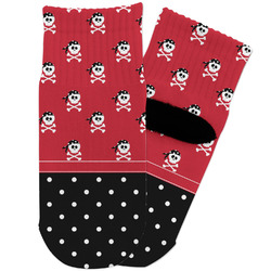 Girl's Pirate & Dots Toddler Ankle Socks (Personalized)