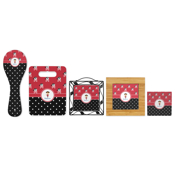 Girl's Pirate & Dots Trivets