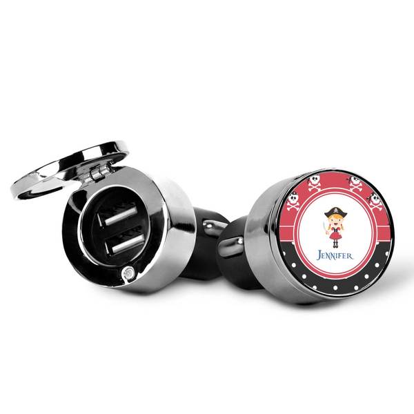 Girl's Pirate & Dots USB Car Charger