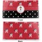 Girl's Pirate & Dots Vinyl Check Book Cover - Front and Back