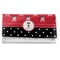 Girl's Pirate & Dots Vinyl Check Book Cover - Front