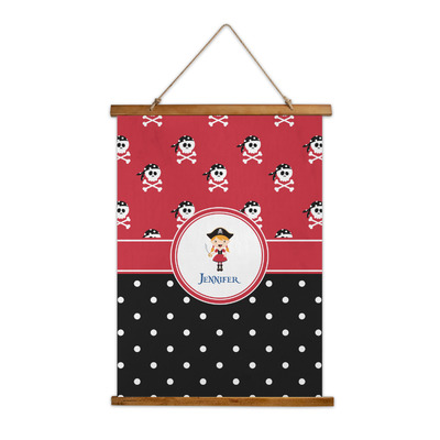 Girl's Pirate & Dots Wall Hanging Tapestry (Personalized)