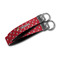 Girl's Pirate & Dots Webbing Keychain FOBs - Size Comparison