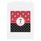 Girl's Pirate & Dots White Treat Bag - Front View