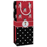 Girl's Pirate & Dots Wine Gift Bags - Gloss (Personalized)