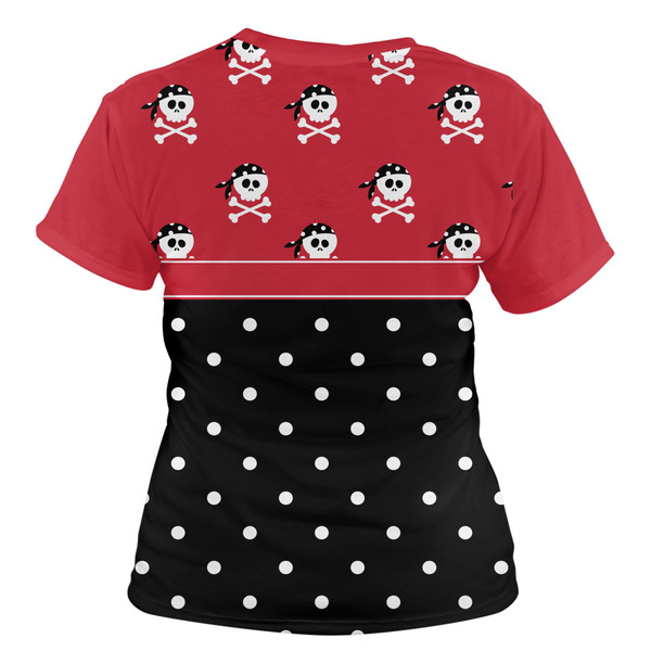 Girl's Pirate & Dots Women's T-shirt Back
