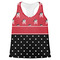 Girl's Pirate & Dots Womens Racerback Tank Top - Large
