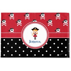 Girl's Pirate & Dots Woven Mat (Personalized)