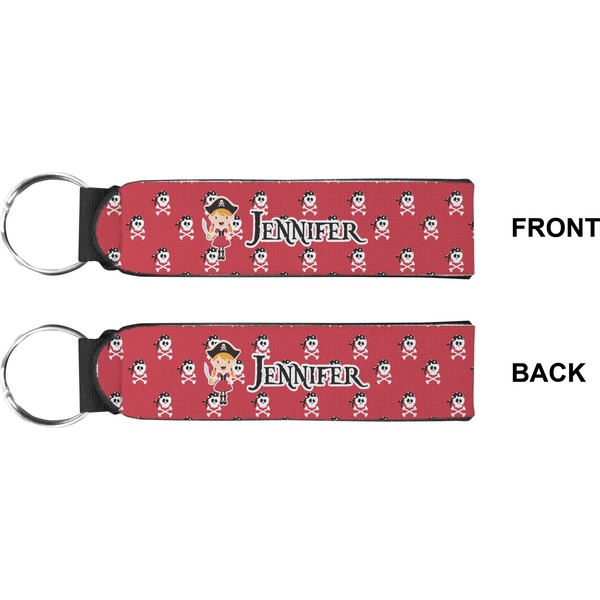 Girl's Pirate & Dots Wristlet (Front + Back)