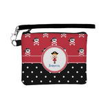 Girl's Pirate & Dots Wristlet ID Case w/ Name or Text