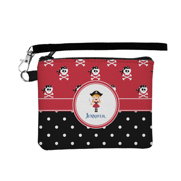 Custom Girl's Pirate & Dots Wristlet ID Case w/ Name or Text