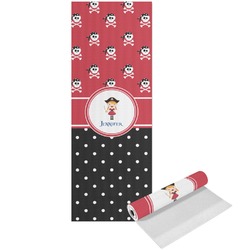 Girl's Pirate & Dots Yoga Mat - Printed Front (Personalized)