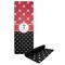 Girl's Pirate & Dots Yoga Mat with Black Rubber Back Full Print View