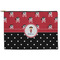 Girl's Pirate & Dots Zipper Pouch Large (Front)