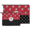 Girl's Pirate & Dots Zippered Pouches - Size Comparison