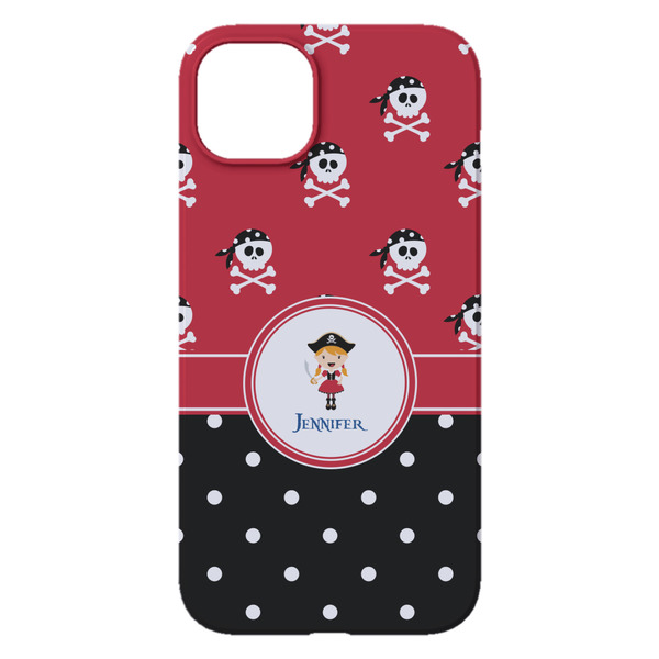 Girl's Pirate & Dots iPhone 14 Plus Case - Back