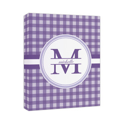 Gingham Print Canvas Print (Personalized)