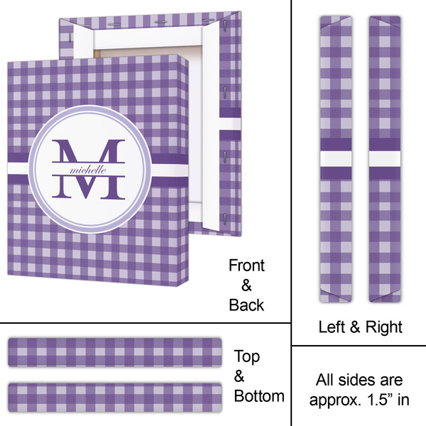 Gingham Print 11x14 - Canvas Print - Approval